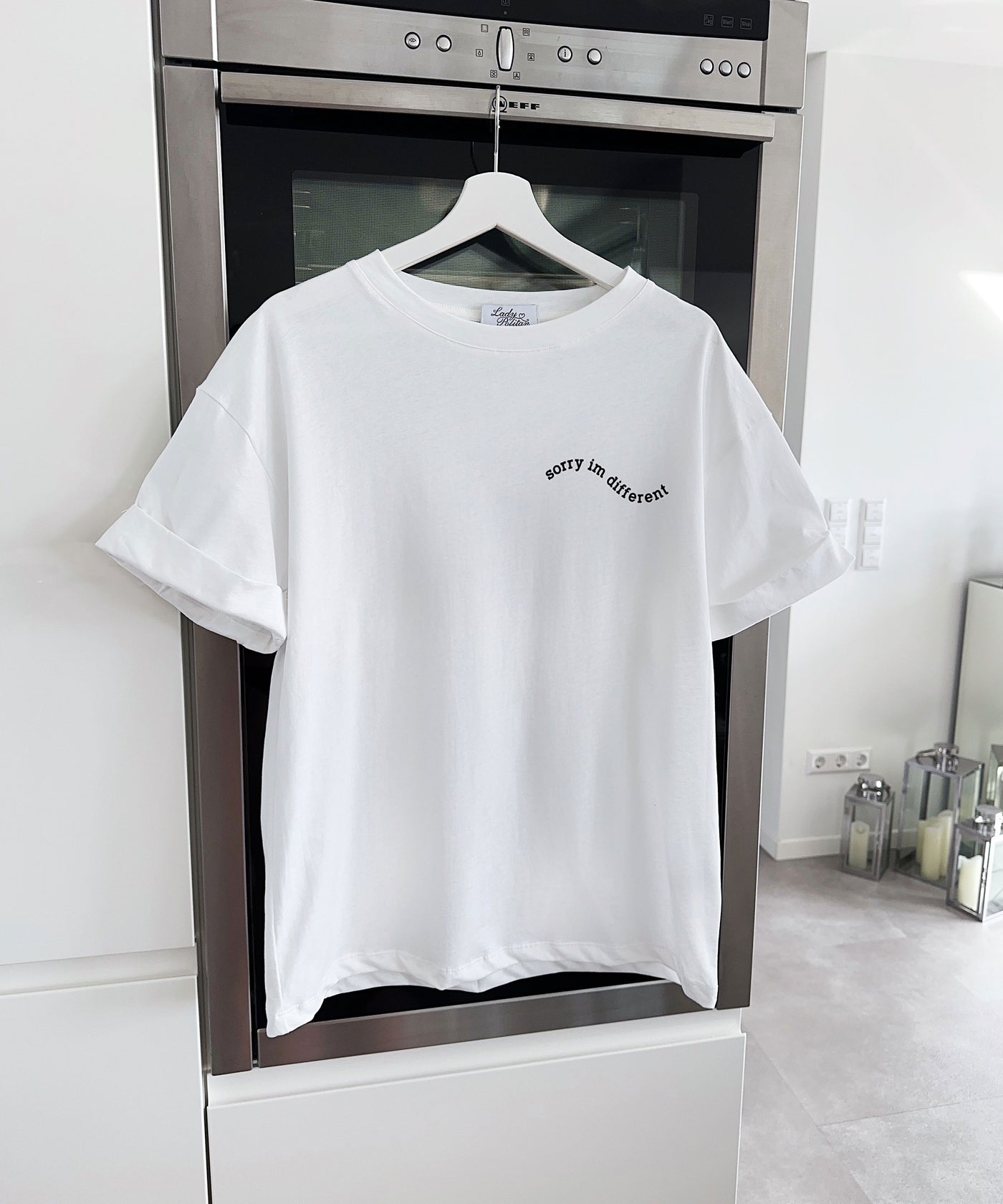 Print Oversize T-Shirt Different Weiß
