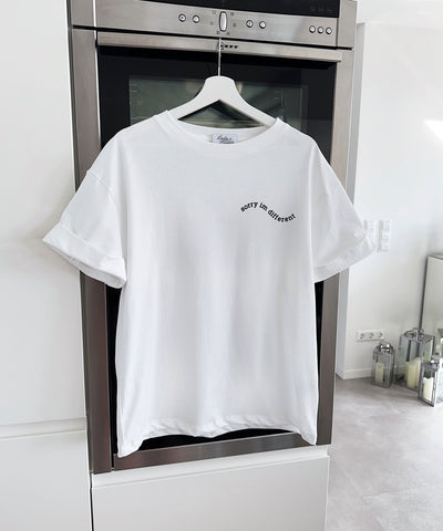 Print Oversize T-Shirt Different Weiß