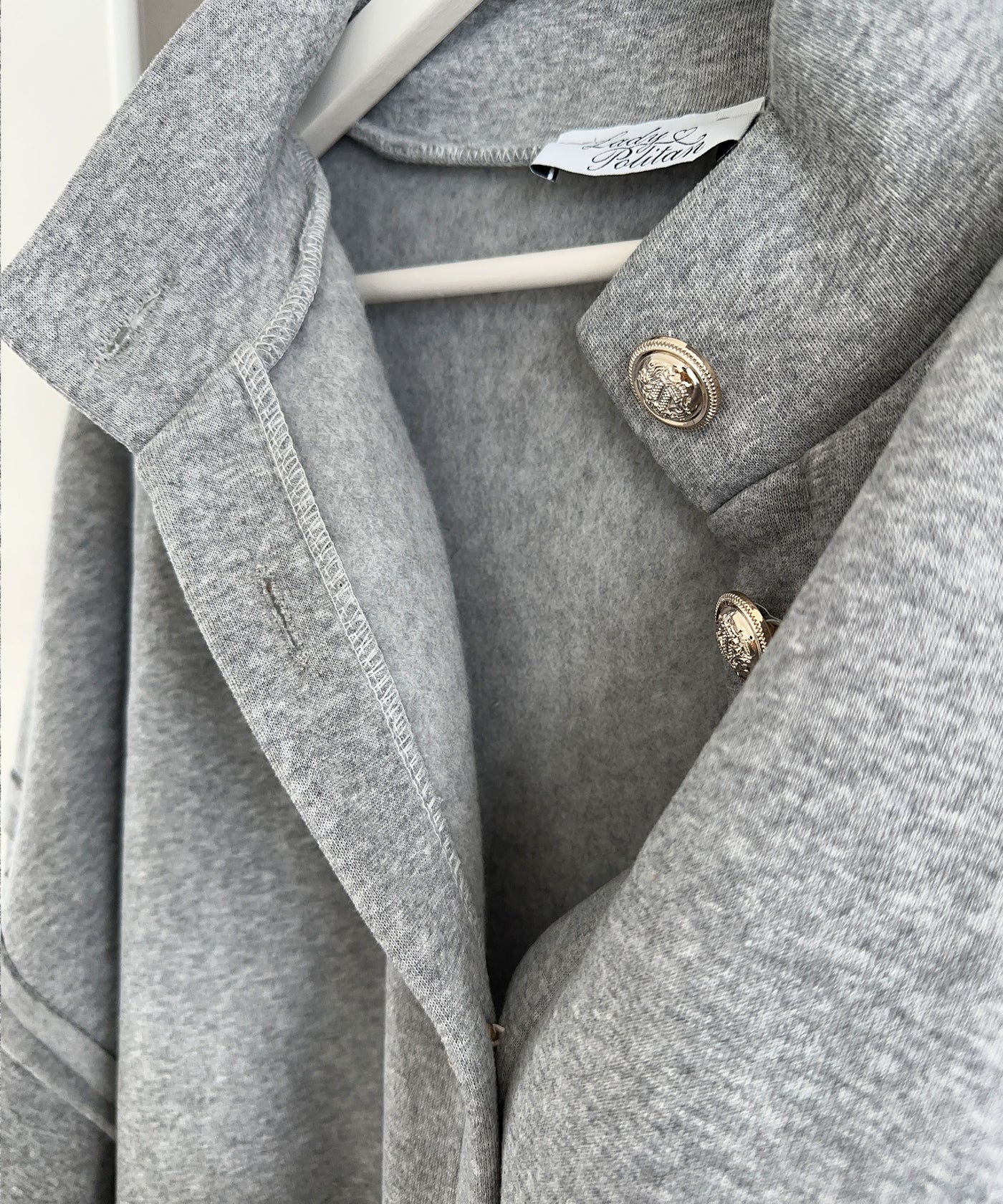 Gefütterte Oversize Jacke Mine Grau  Ladypolitan ♡   