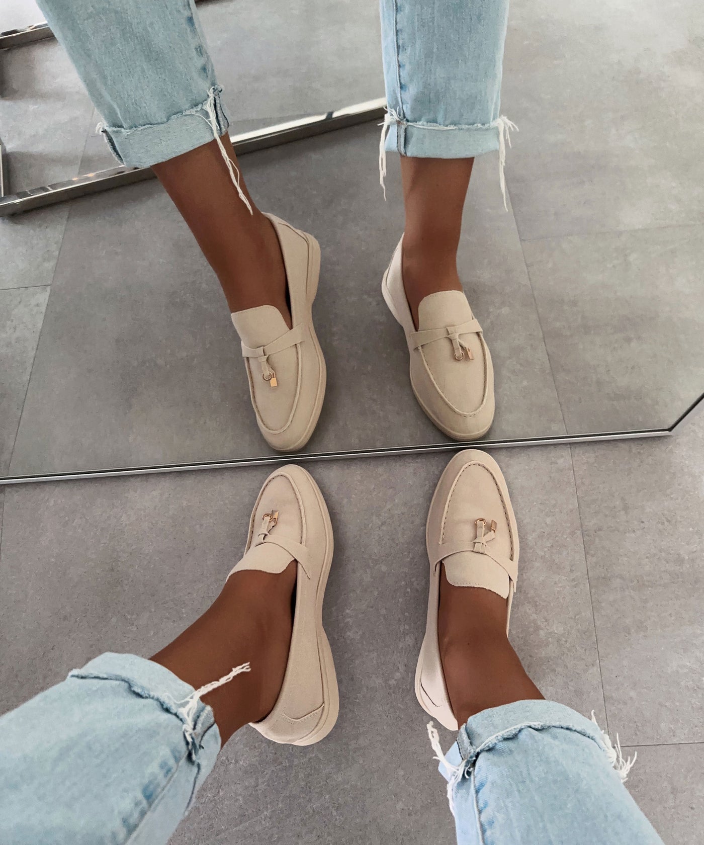 Loafers Classy Beige  Ladypolitan ♡   