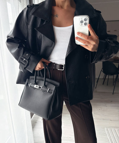 Lederjacke Gloria Schwarz