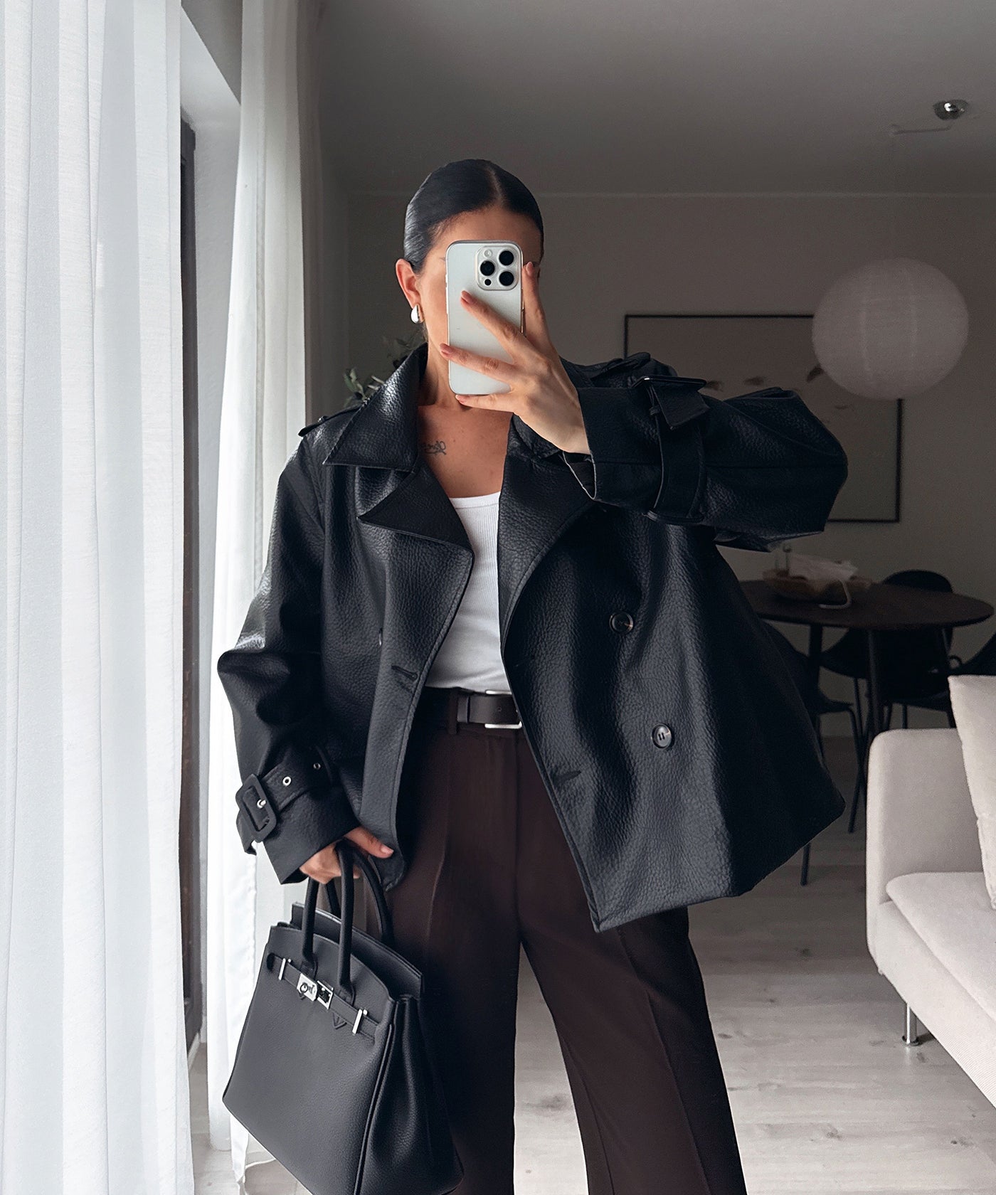 Lederjacke Gloria Schwarz