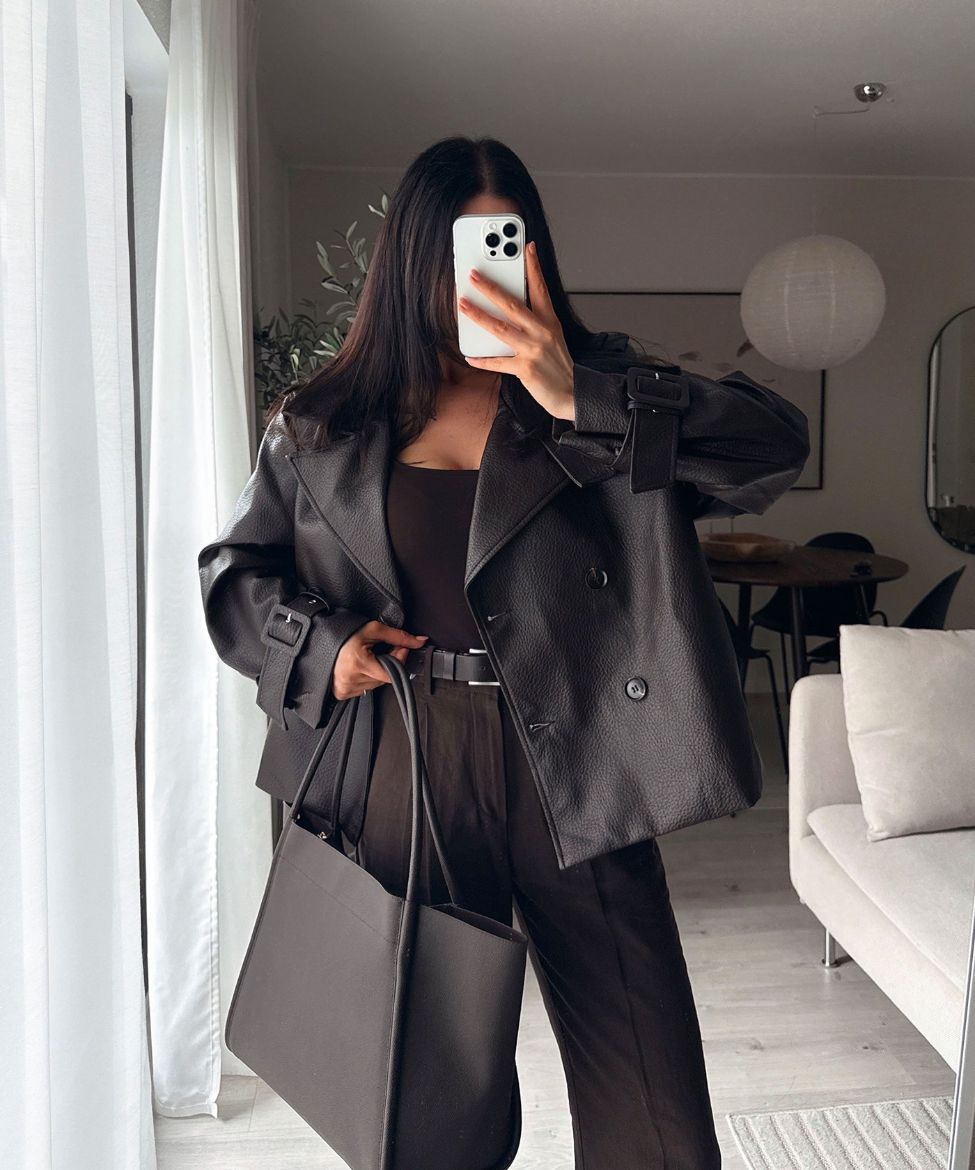 Lederjacke Gloria Braun