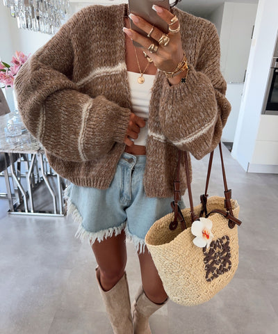 Strickjacke Fay Camel Ladypolitan ♡