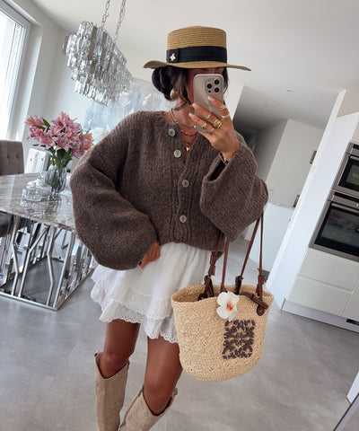 Cardigan Dania Dunkelbraun Ladypolitan ♡