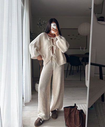 Cardigan Schleife Fia Beige Ladypolitan ♡