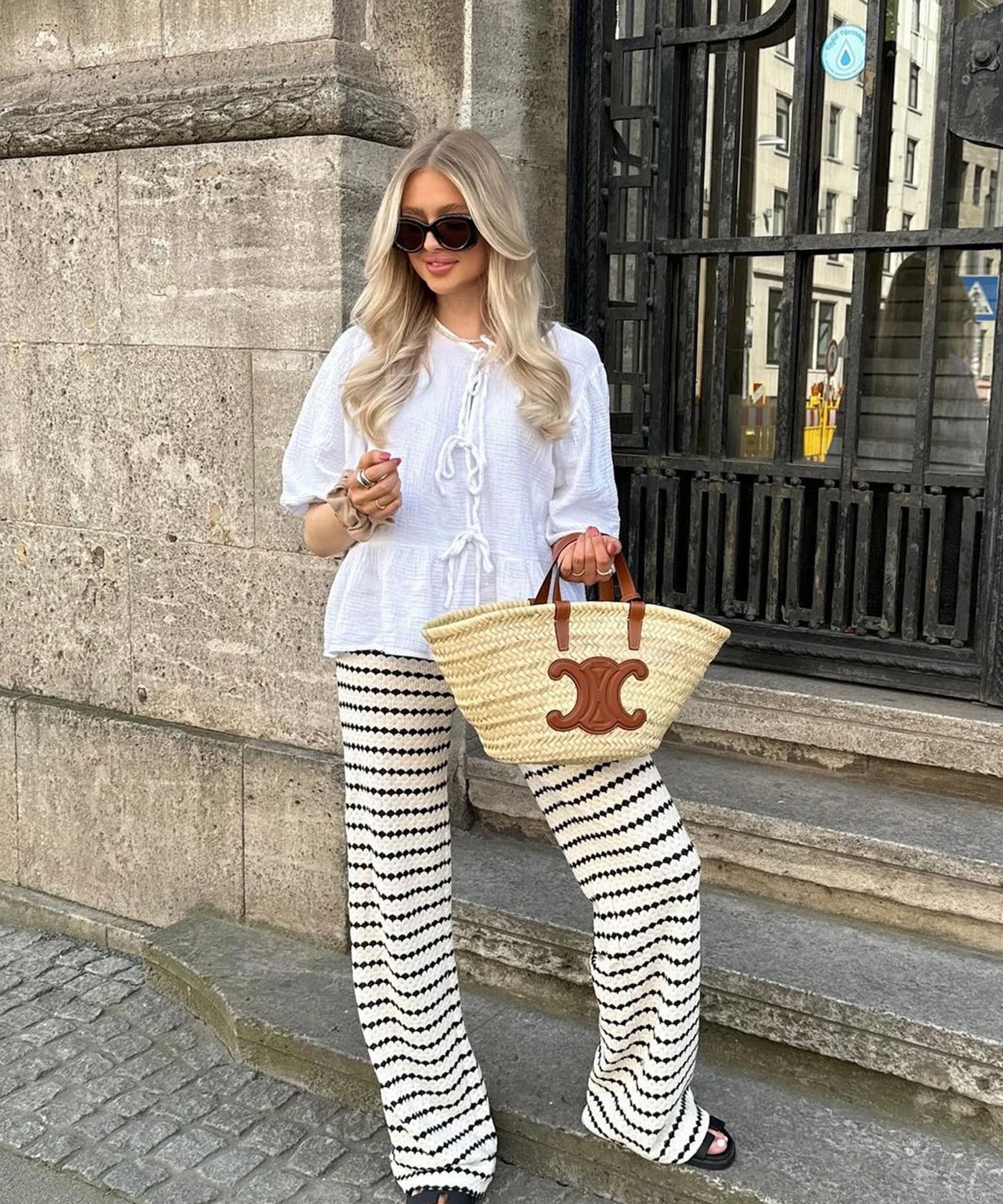 Musselin Bluse Elora Weiß Ladypolitan ♡