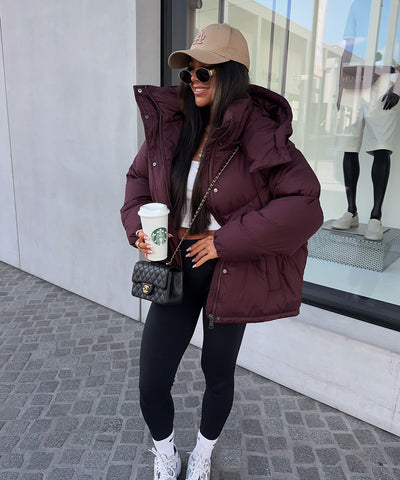 Pufferjacke Fina Weinrot Ladypolitan ♡