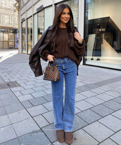 Pullover Leona Dunkelbraun Ladypolitan ♡