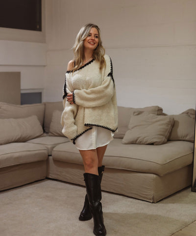 Pullover Helena Beige Ladypolitan ♡