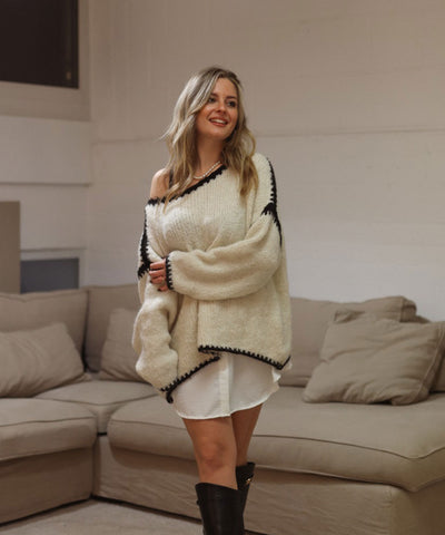 Pullover Helena Beige Ladypolitan ♡