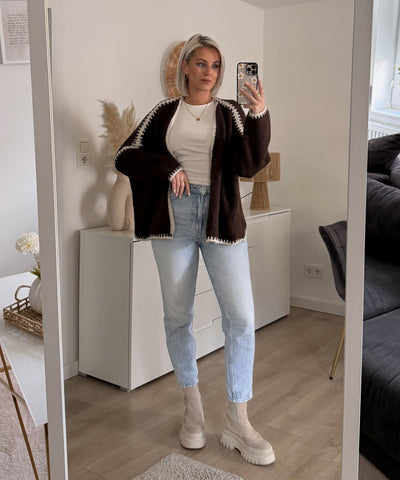 Cardigan Helena Dunkelbraun