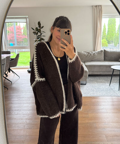 Cardigan Helena Dunkelbraun Ladypolitan ♡