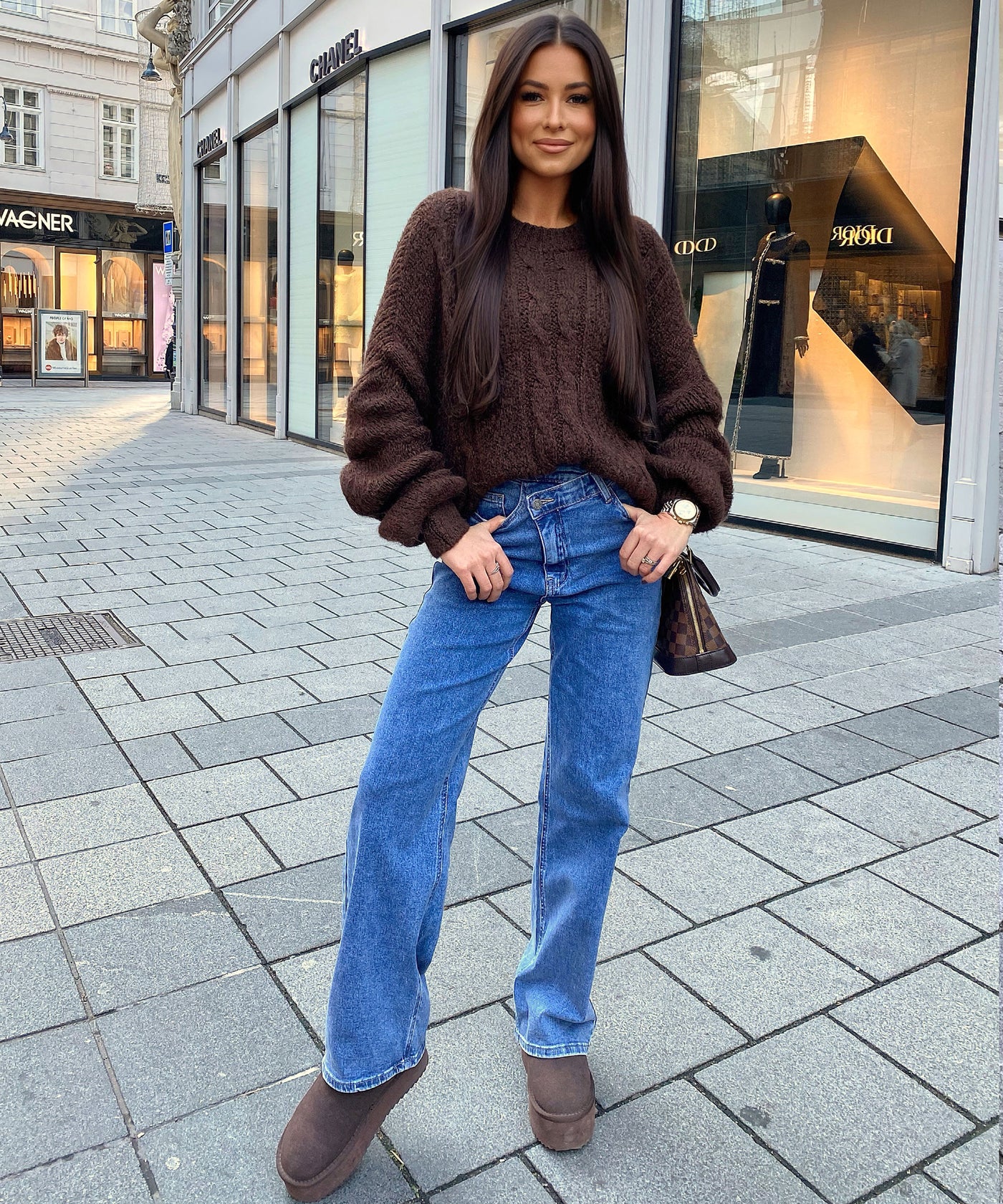 Pullover Leona Dunkelbraun Ladypolitan ♡