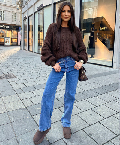 Pullover Leona Dunkelbraun Ladypolitan ♡