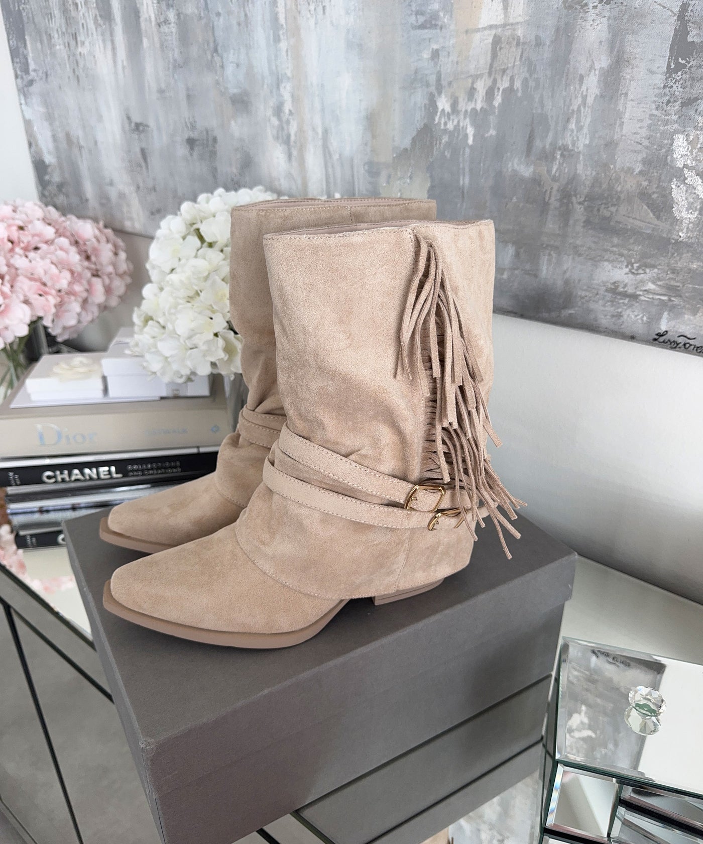 Cowboy Stiefel Hella Beige Ladypolitan ♡