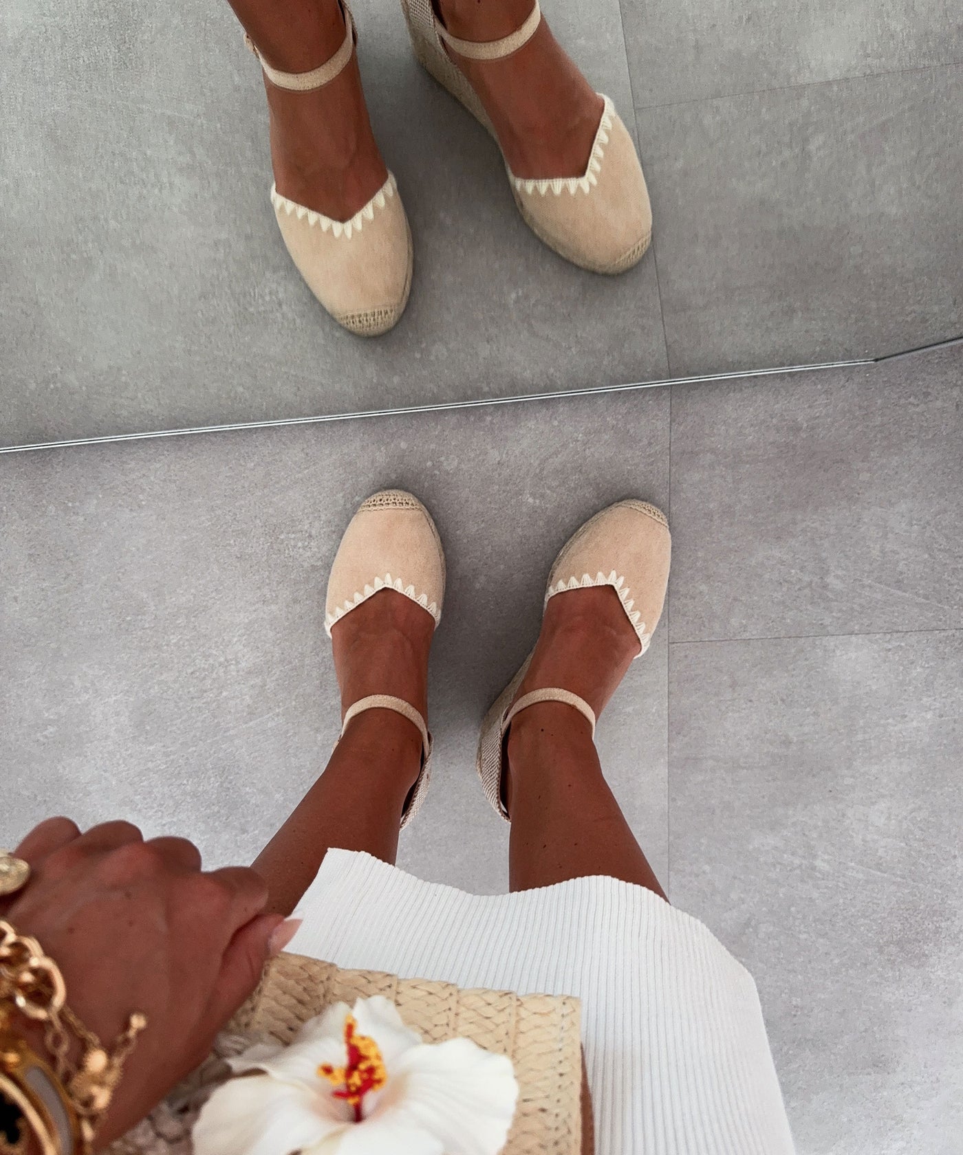 Espadrille Wedges Beige Ladypolitan - Fashion Onlineshop für Damen