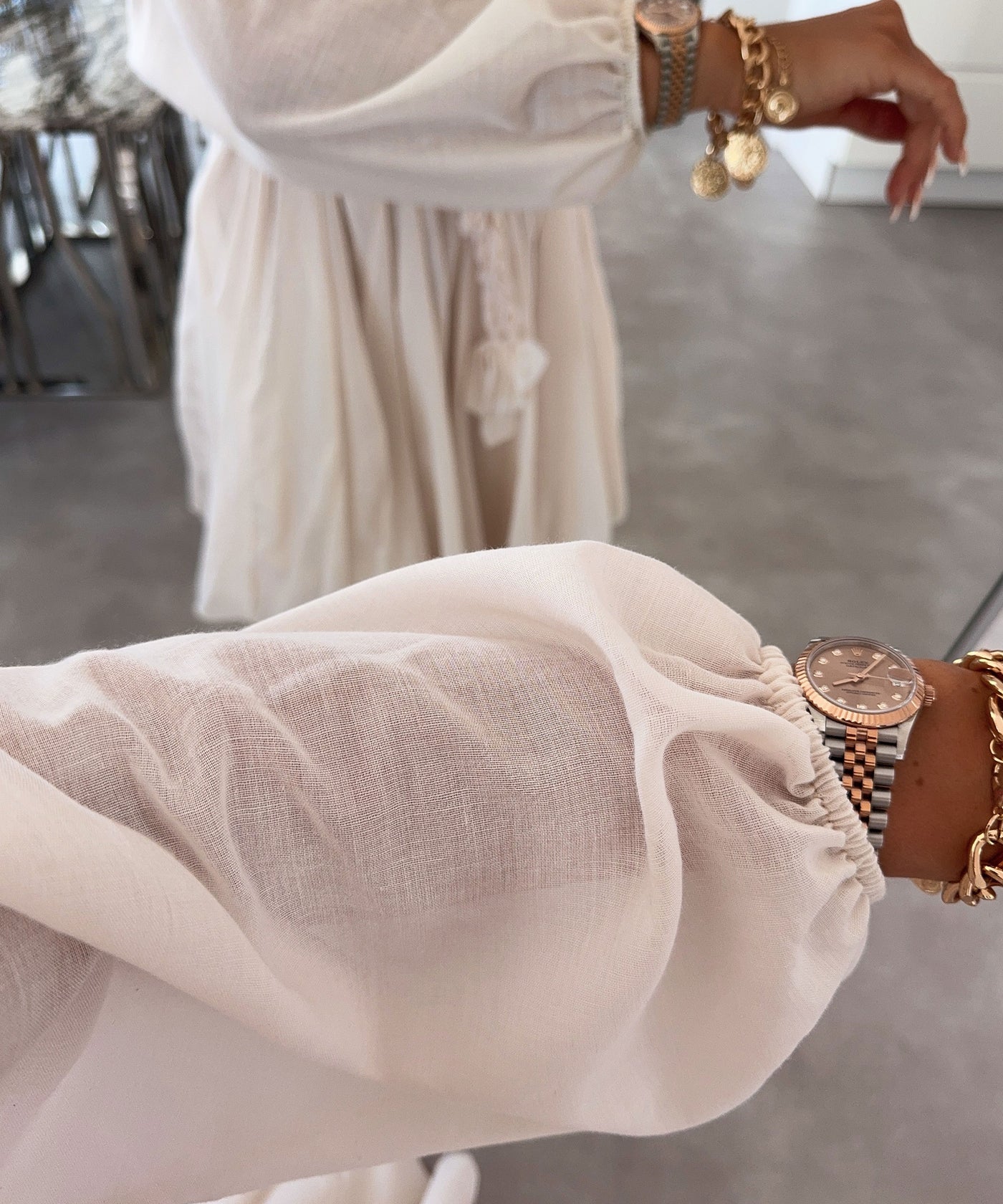 Kleid Mali Creme