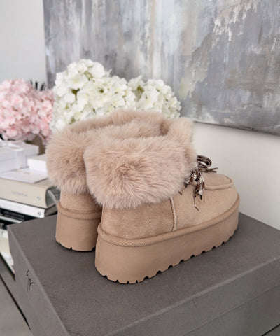 Gefütterte Schneeschuhe Randa Hellbeige Ladypolitan ♡