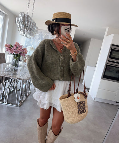 Cardigan Dania Khaki Ladypolitan ♡