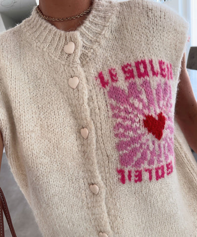 Weste Le Soleil Beige Ladypolitan ♡