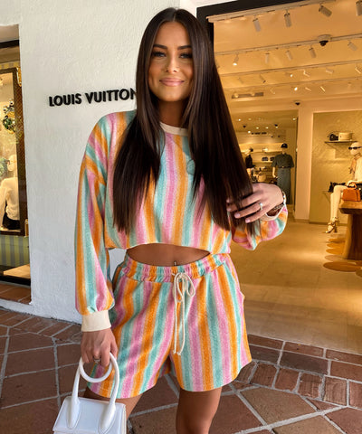Frottee Shorts Rainbow Rosa Ladypolitan ♡