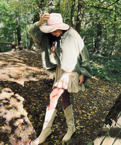 Oversize Strickjacke Jalsien Khaki Ladypolitan ♡