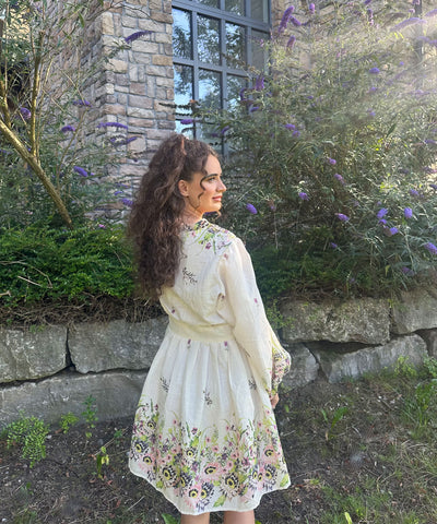 Kleid Milana Blume Hellgrün Ladypolitan ♡