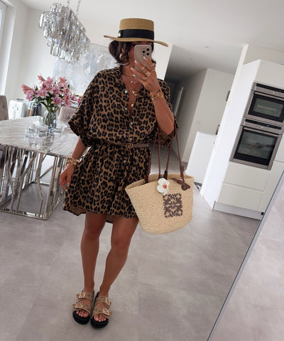 Ultra Oversize Musselin Bluse Kurzarm Nina Leo Ladypolitan ♡