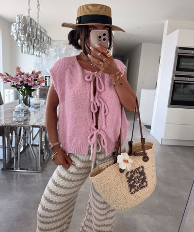 Schleifen Weste Zizi Rosa Ladypolitan ♡