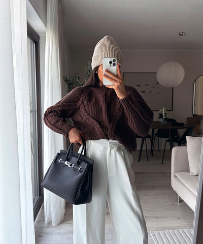 Pullover Lesedi Dunkelbraun Ladypolitan ♡