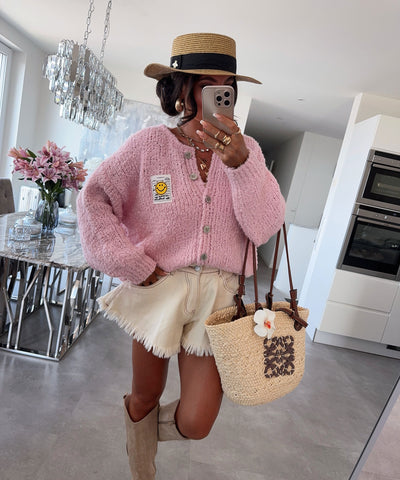 Boucle Cardigan Lalya Rosa Ladypolitan ♡