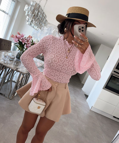 Shorts Melania Beige Ladypolitan ♡