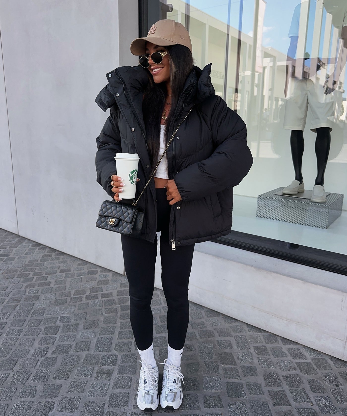 Pufferjacke Fina Schwarz Ladypolitan ♡