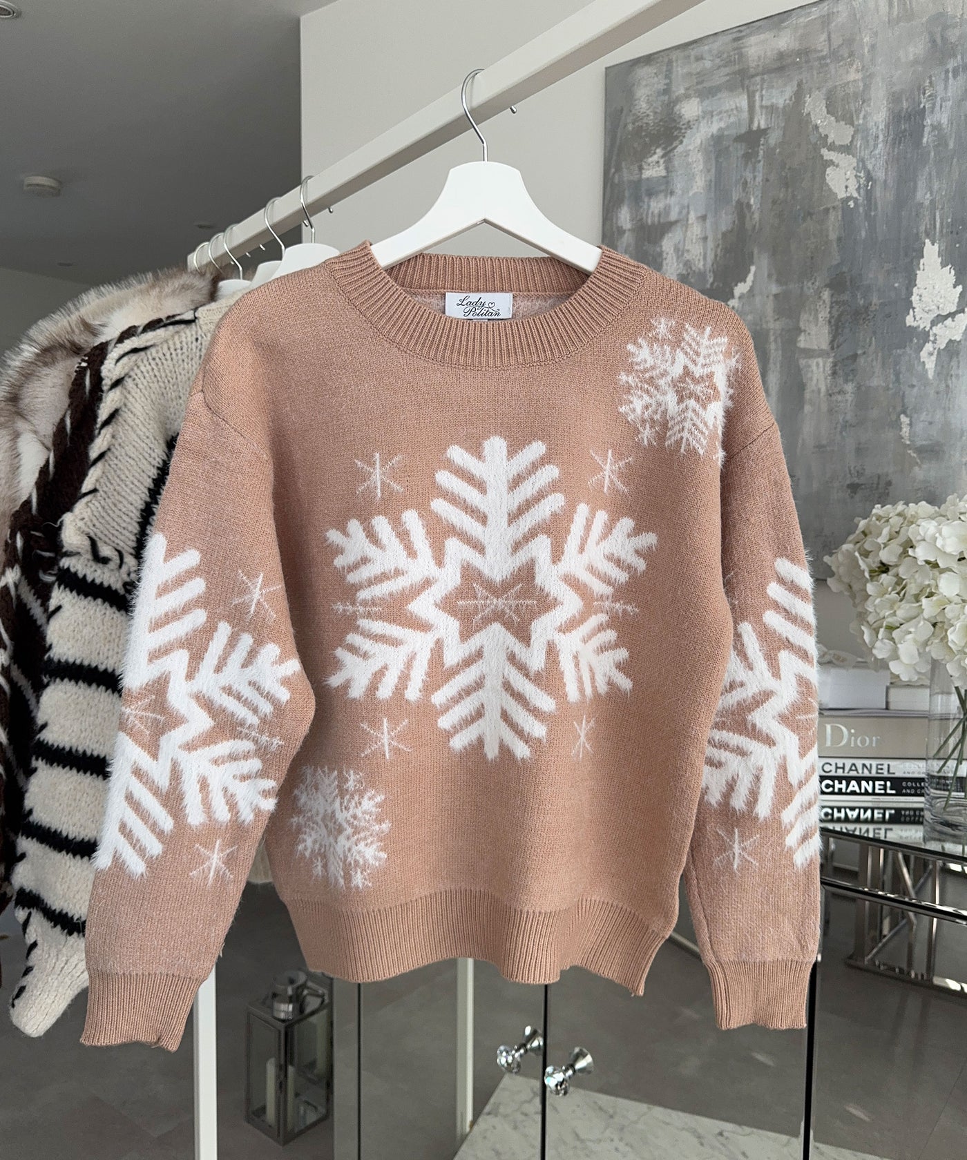 Pullover Snowflakes Camel Ladypolitan ♡