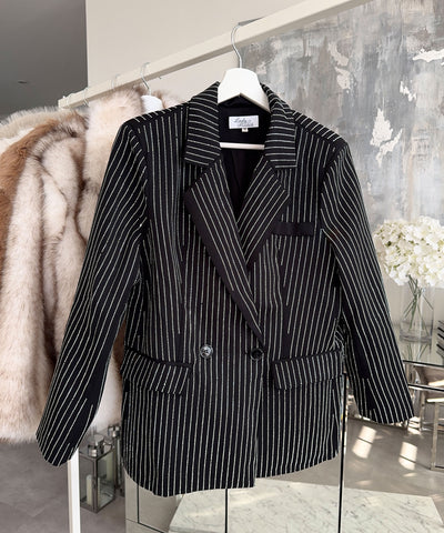 Blazer mit Glitzer Aya Schwarz Ladypolitan ♡