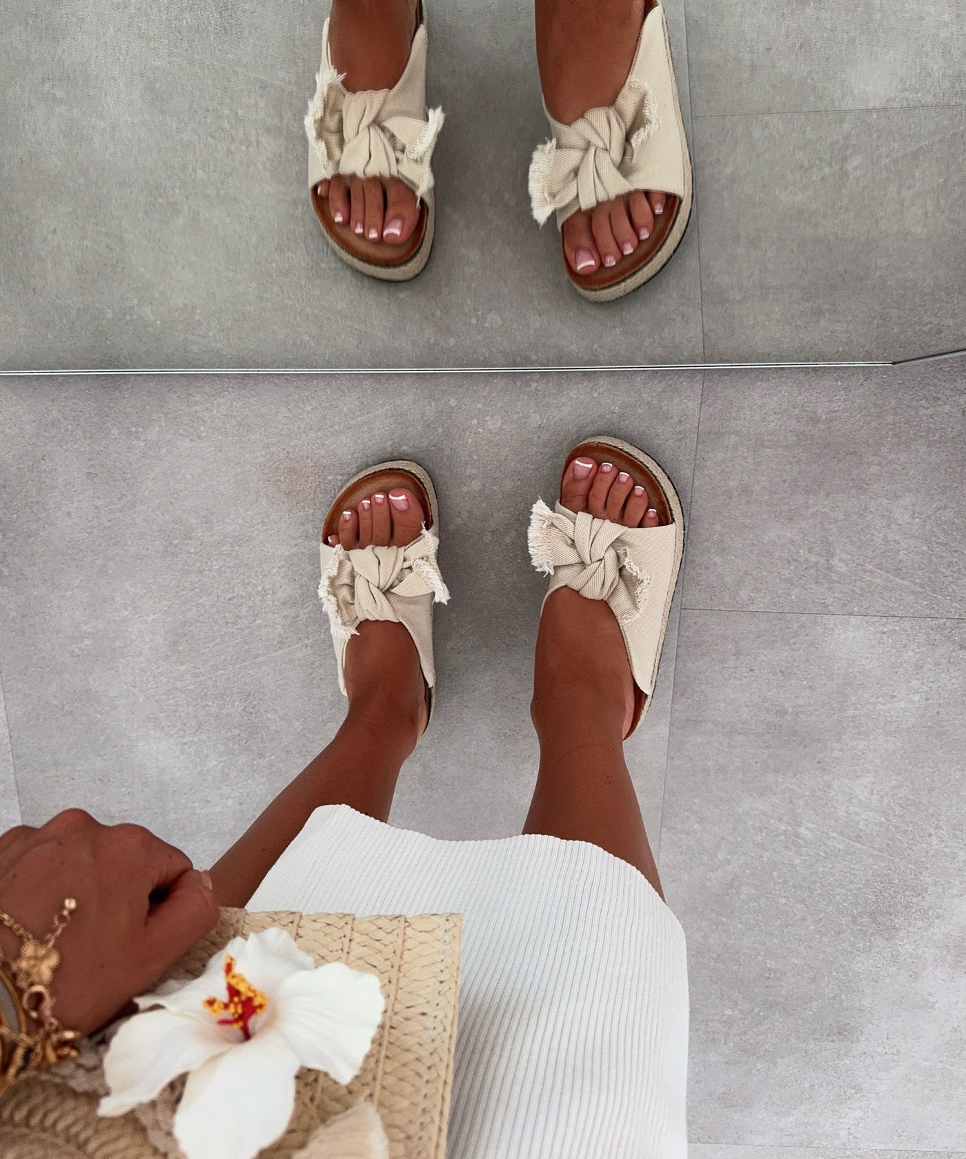 Pantolette Woop Beige Ladypolitan - Fashion Onlineshop für Damen