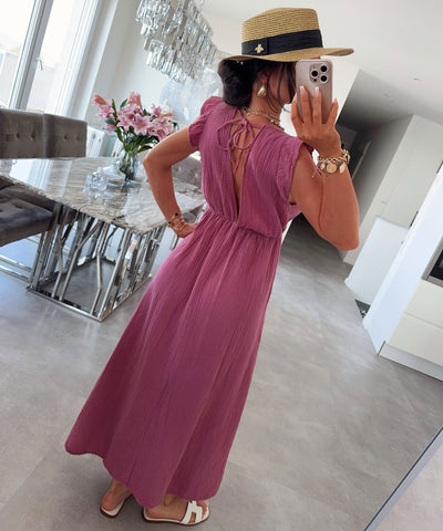 Musselin Kleid Geli Beere Ladypolitan ♡