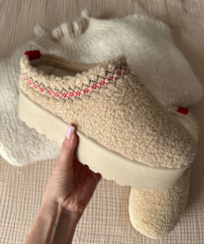 Teddy Slipper Zia Beige