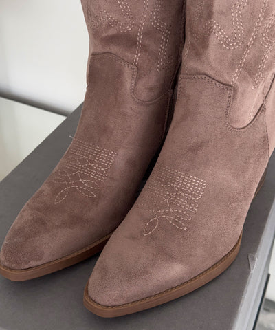 Cowboy Stiefel Selenay Taupe Hoch Ladypolitan ♡