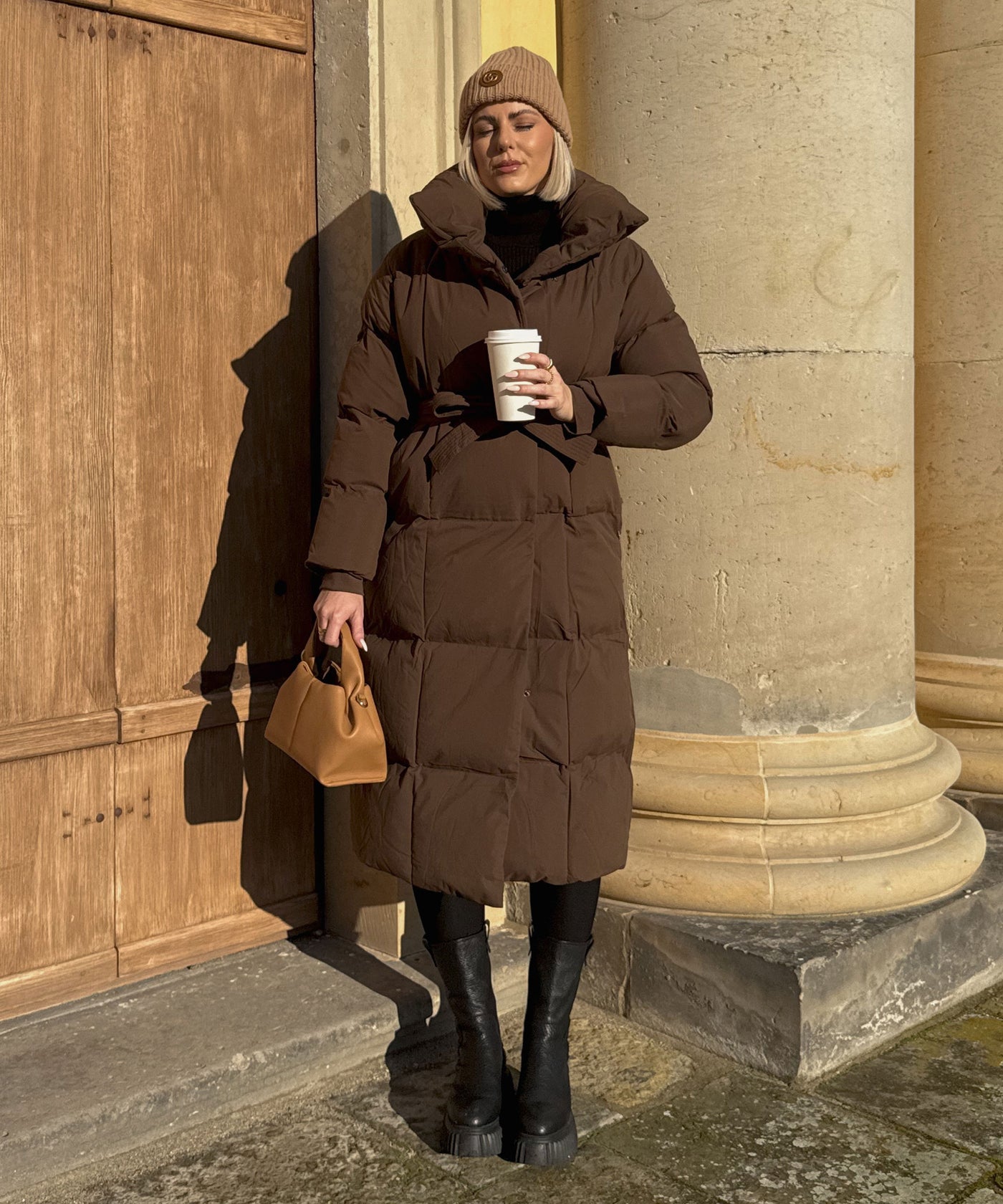 Oversize Parka Kyleih Braun Ladypolitan - Fashion Onlineshop für Damen