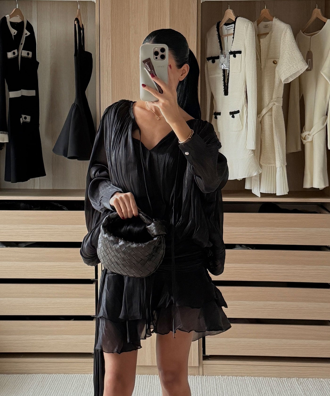 Mini Kleid Laisa Schwarz Ladypolitan ♡