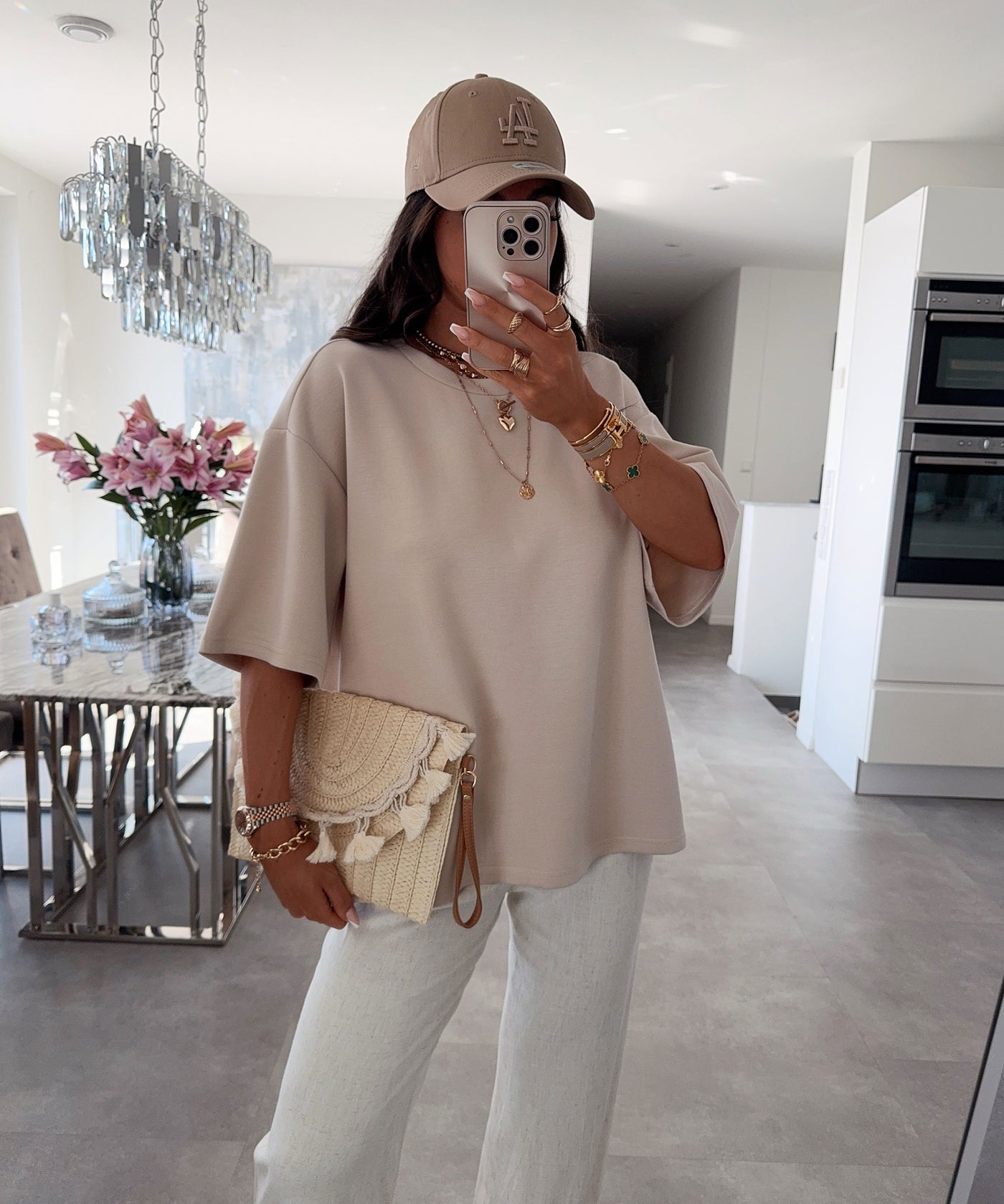 Oversize T-Shirt Negin Beige Ladypolitan ♡