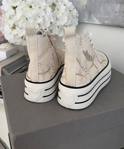 Plateau Sneaker Adi Beige Ladypolitan ♡