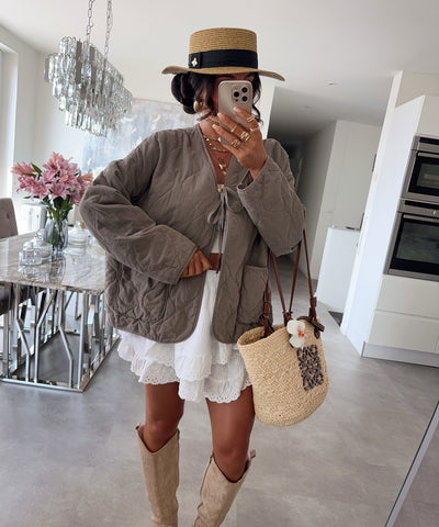 Jacke Gresa Taupe Ladypolitan ♡