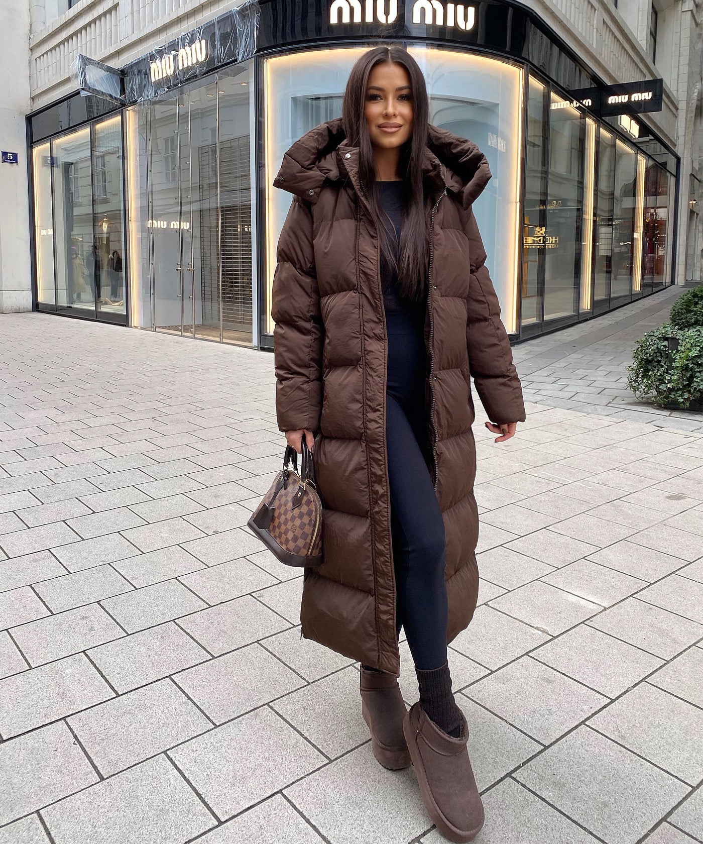 Gefütterte Plateau Boots Nina Dunkelbraun Ladypolitan ♡