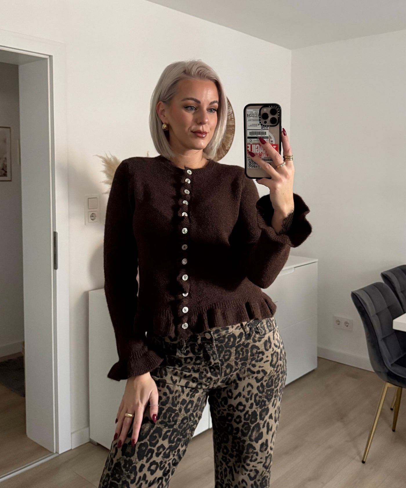 Cardigan Marta Dunkelbraun