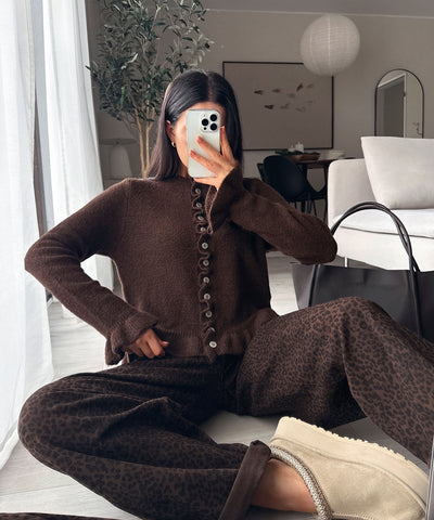 Cardigan Marta Dunkelbraun Ladypolitan ♡