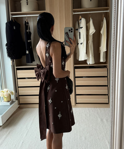 Mini Kleid Maxia Braun Ladypolitan ♡