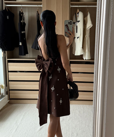 Mini Kleid Maxia Braun Ladypolitan ♡